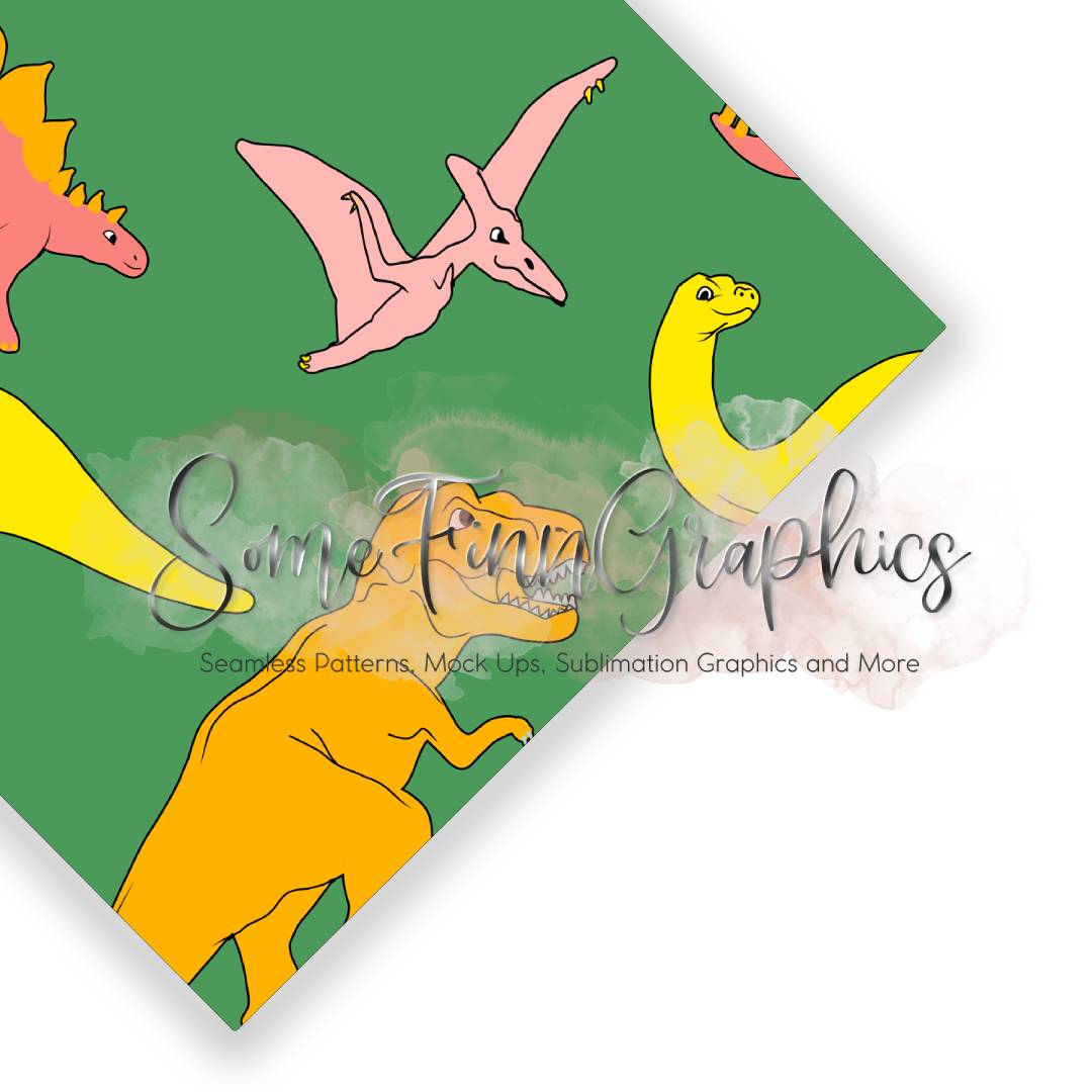 Dinosaur Colorful Seamless Design