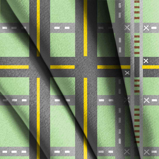 Road Plaid Seamless Design