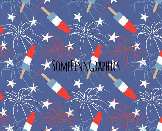 Patriotic Popsicles Seamless