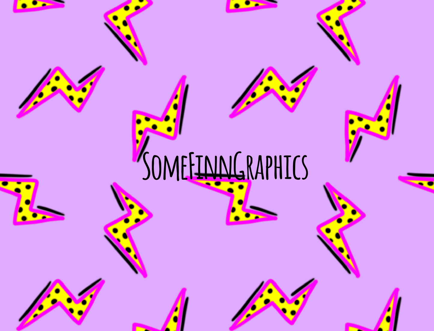 90s Lightning Bolts Seamless