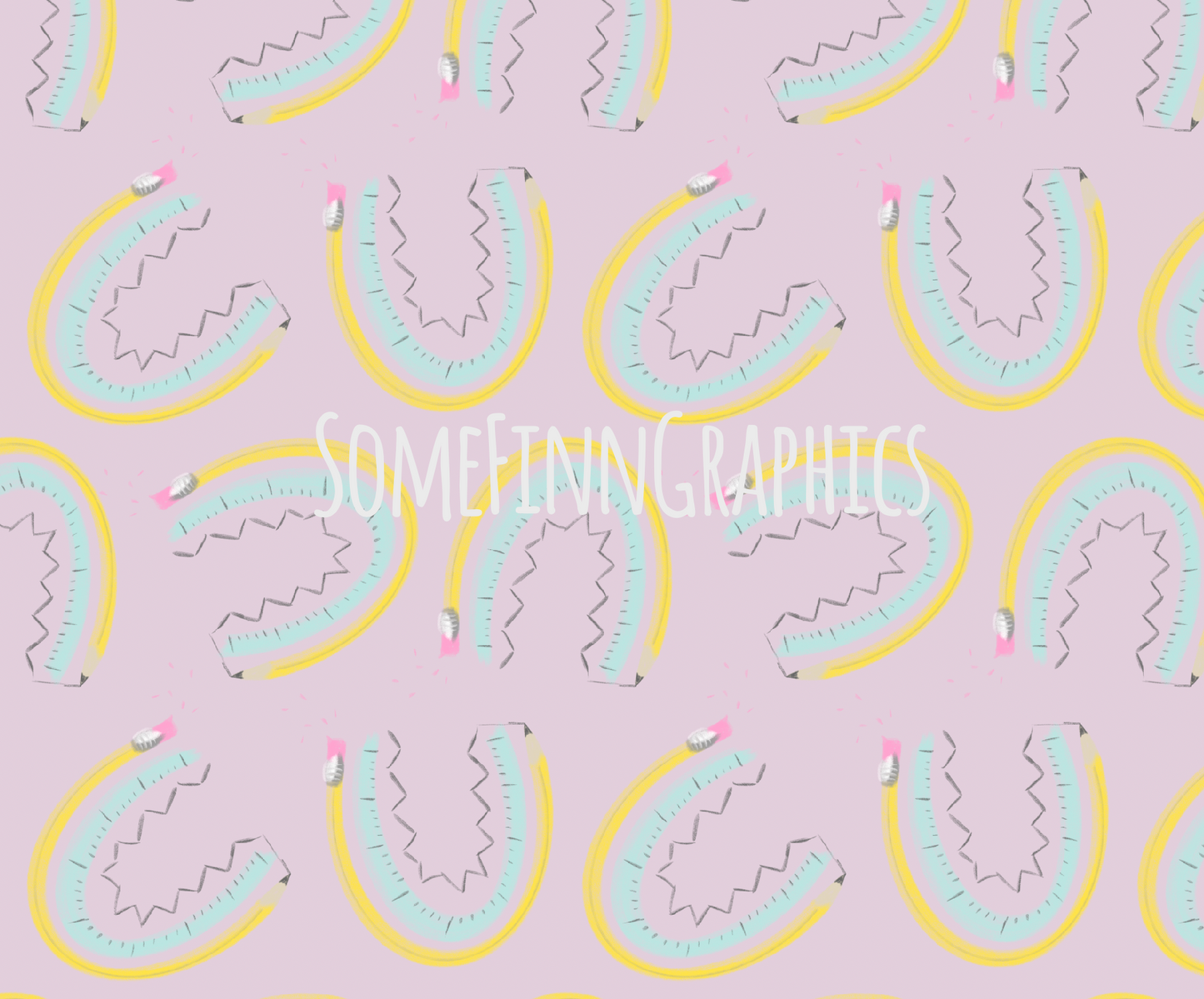 School Rainbows Seamless Design