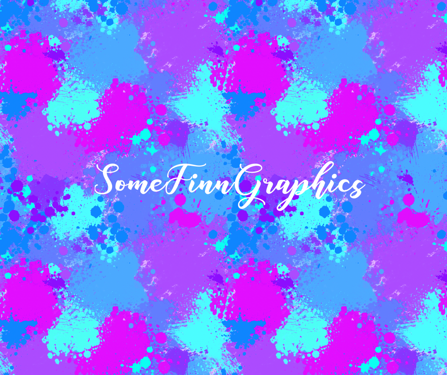 Floral Splatter Seamless Digital Paper