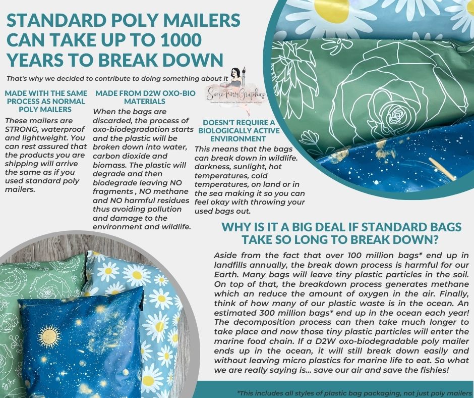 Daisy 10x13  Poly Mailers