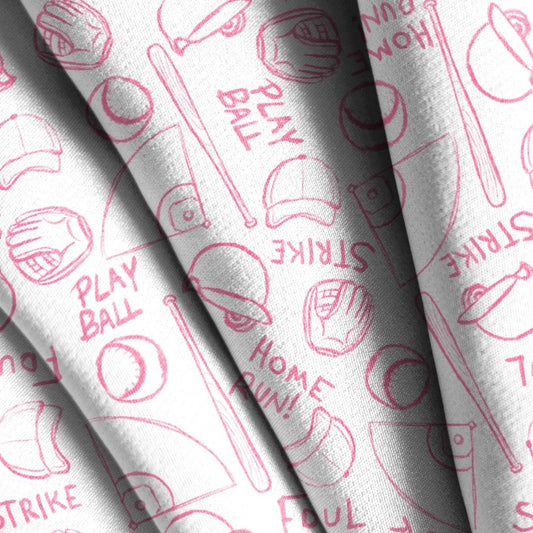 Sketchy Baseball Seamless Design
