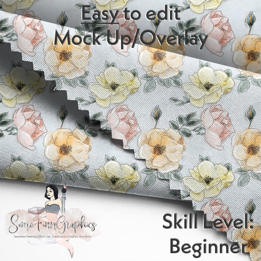 Realistic Faux Leather Mock Up