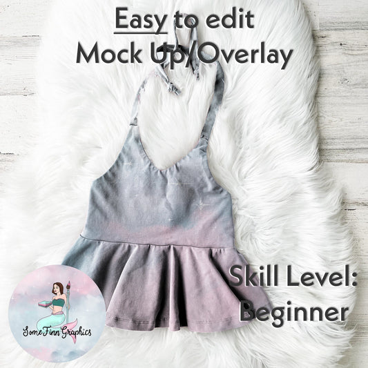 Realistic Halter Peplum Mock Up