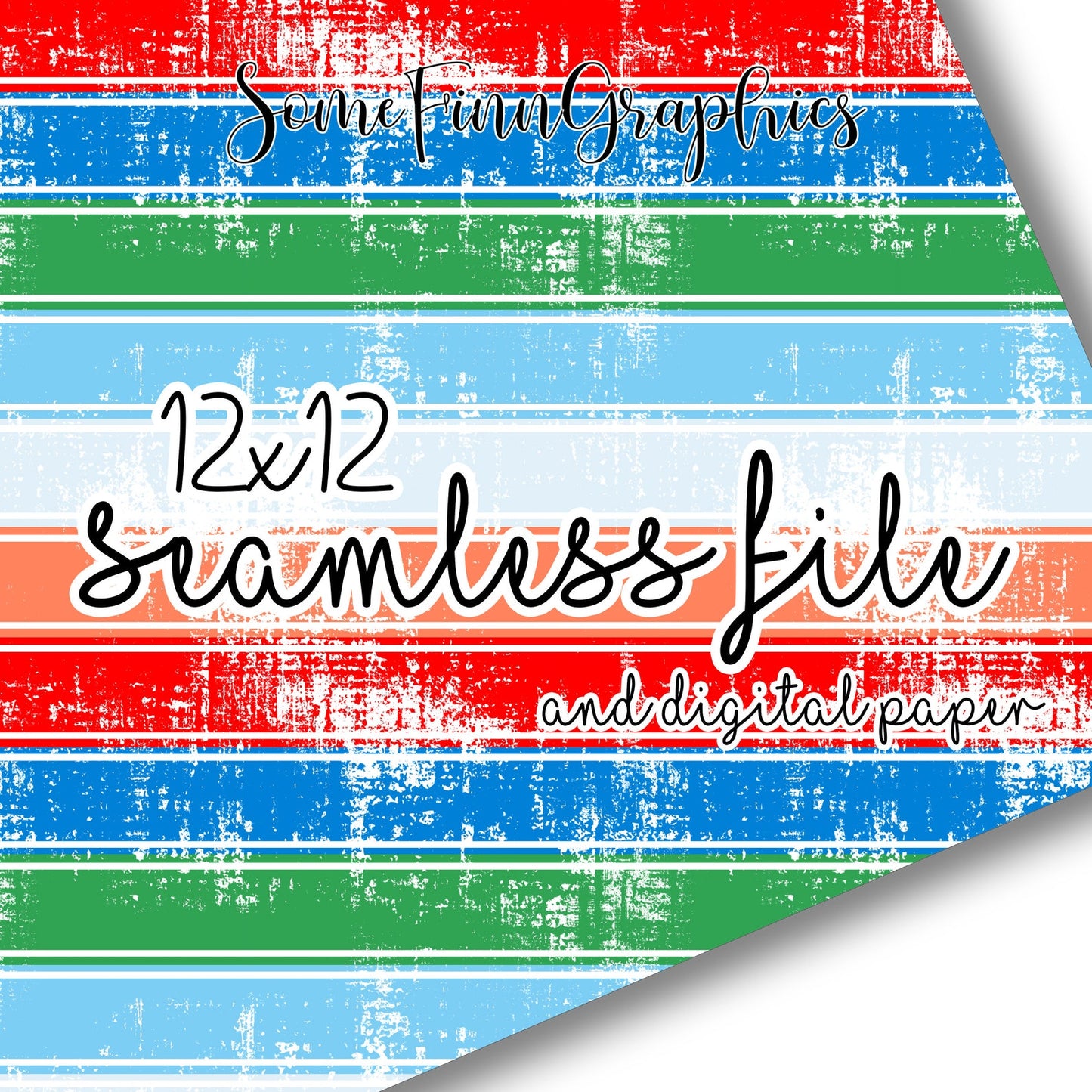 Distressed Stripe Seamless Digital Paper