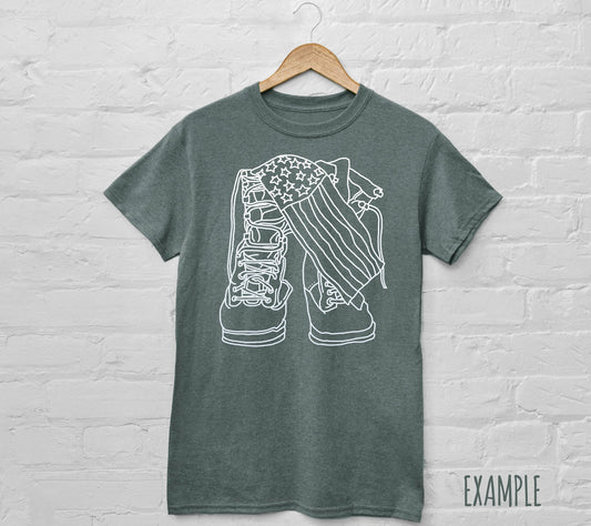 Military boots SVG