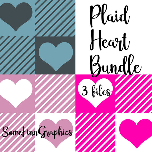 Plaid Heart Bundle