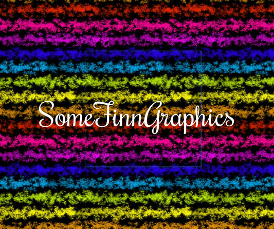 Rainbow Chalk Stripes