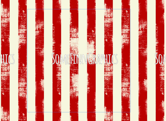Distressed Red Stripes
