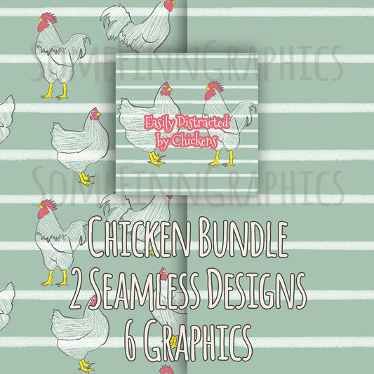 Chickens Digital Graphic Bundle