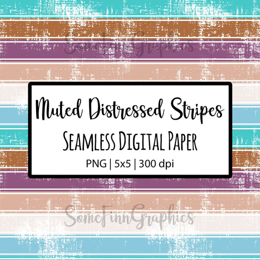 Distressed Muted Stripes