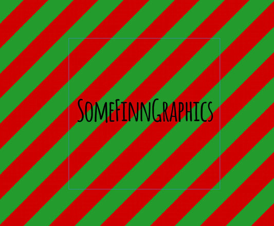 Diagonal Red Green Stripes