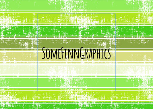 Distressed Green Stripes