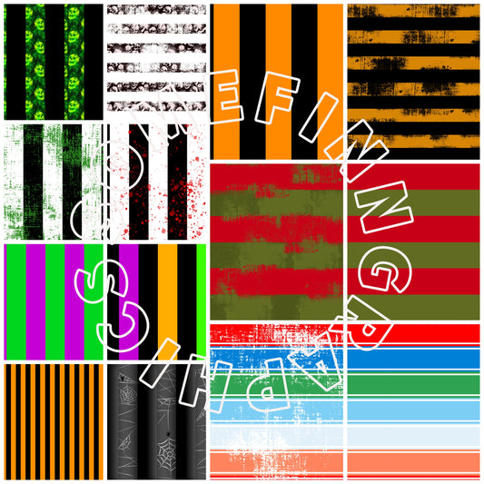 BUNDLE Halloween Stripes Seamless