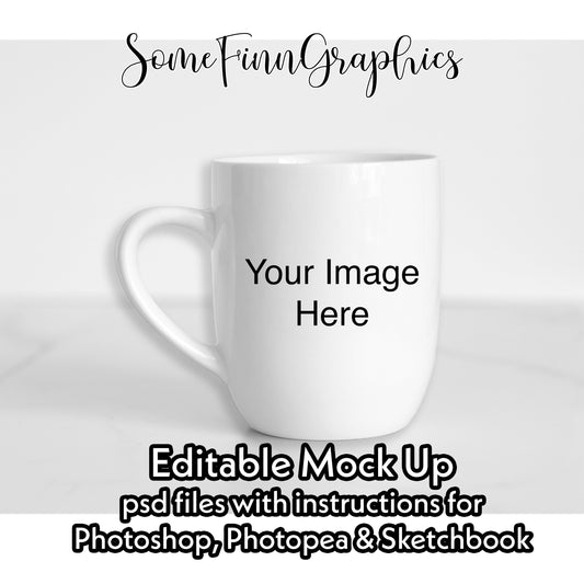 Realistic Coffee Mug Mock Up