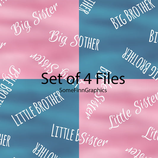 4 Sibling Seamless Files Bundle