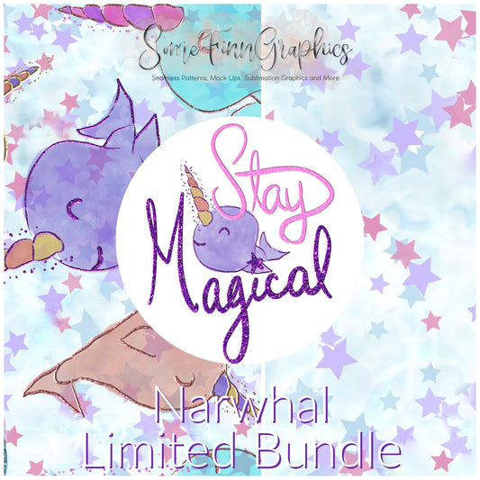 LIMITED BUNDLE Narwhals Seamless Design
