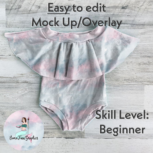 Realistic Off the Shoulder Leo Mock Up