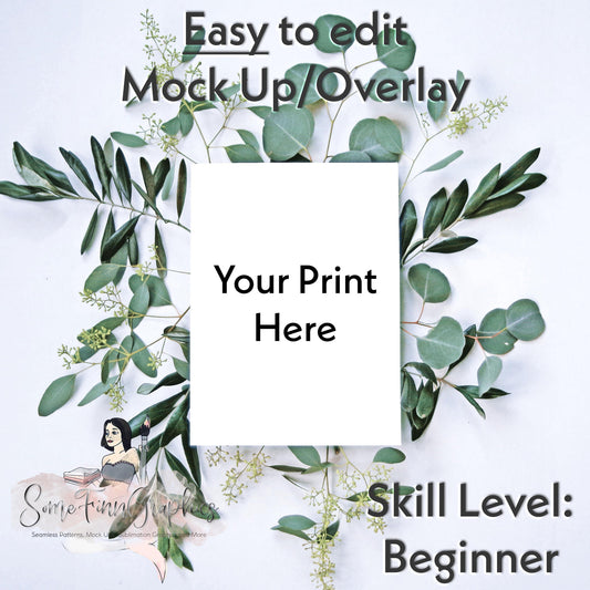 Realistic Greenery Artwork Mock Up