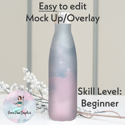 Realistic Water Bottle Mock Up