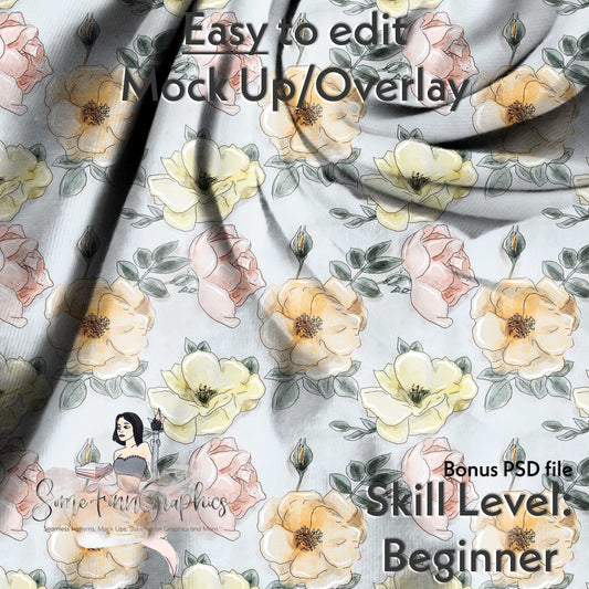 Realistic Twisted Fabric Mock Up