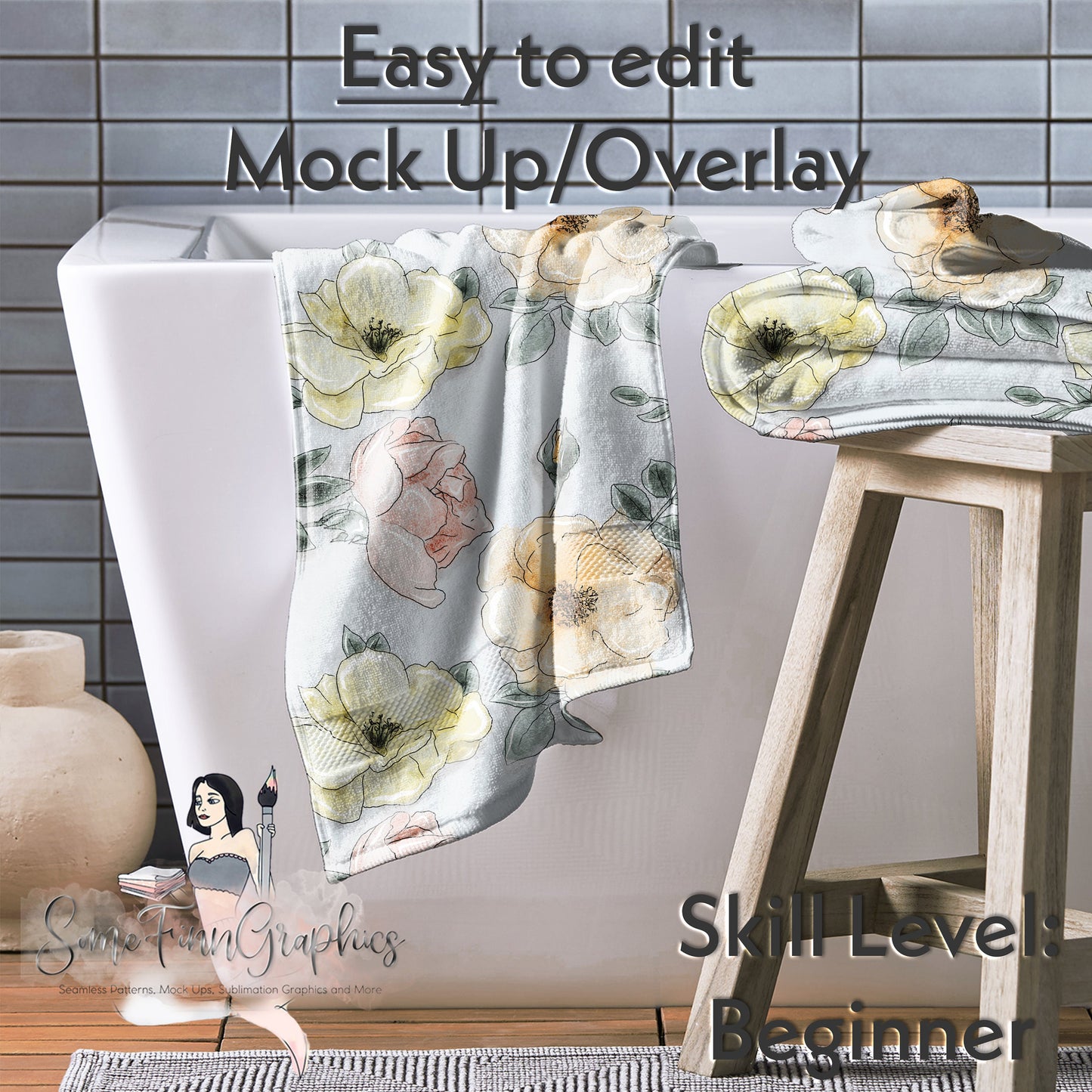 Realistic Towels Mock Up