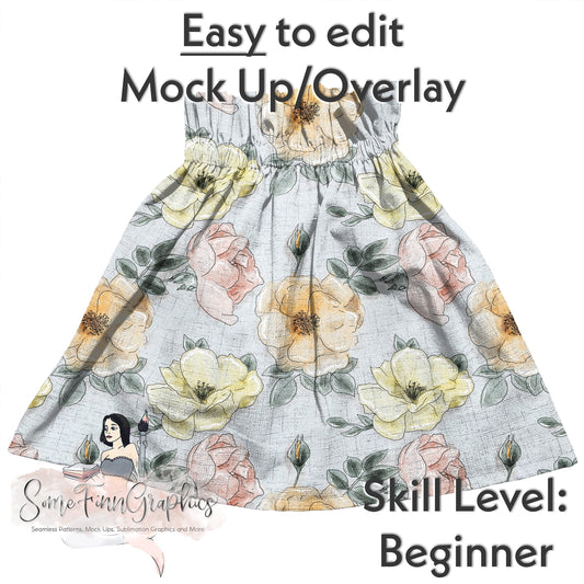Realistic Paper Bag Skirt Mock Up