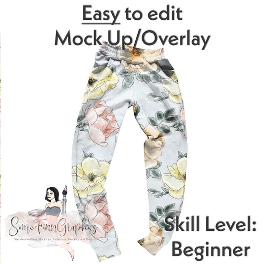 Realistic Joggers Mock Up