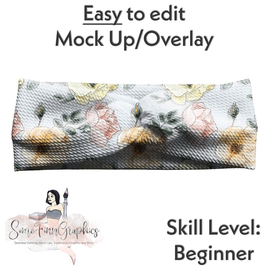 Realistic Twist Headband Mock up
