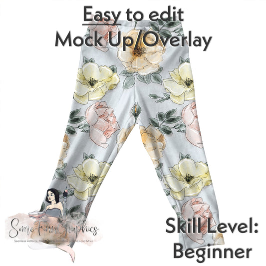 Realistic Leggings Mock-Up