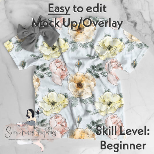 Realistic T-Shirt and Bow Mock Up