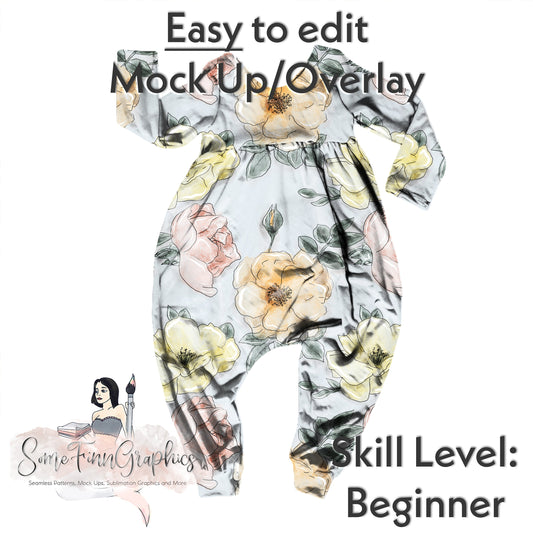 Realistic Alleycat Romper Mock Up