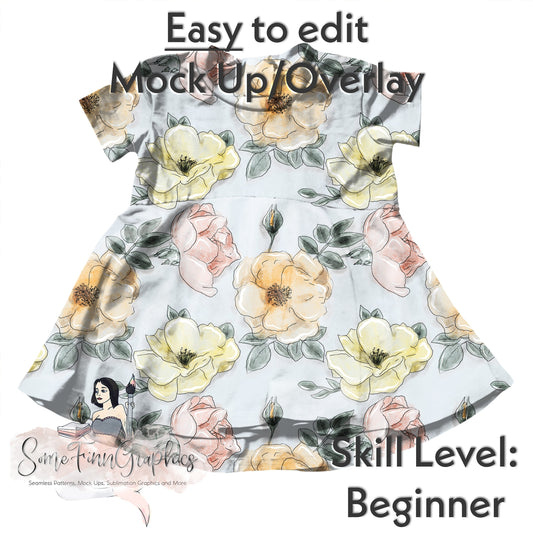 Realistic Shirt Dress Mock Up