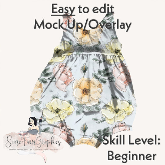 Realistic Bubble Romper Mock Up