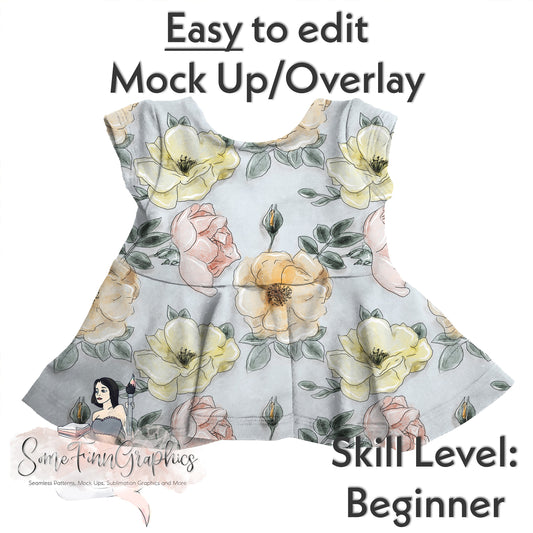 Realistic Peplum Mock Up