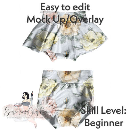 Bummies and Skirted Bummies Realistic Mock Up