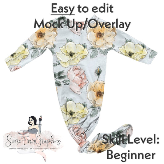 Realistic Newborn Knot Mock Up