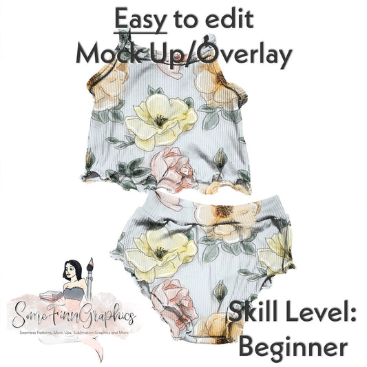 Realistic Summer Pjs Mock Up