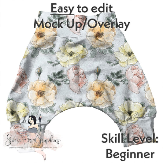 Realistic Harlem Shorts Mock Up