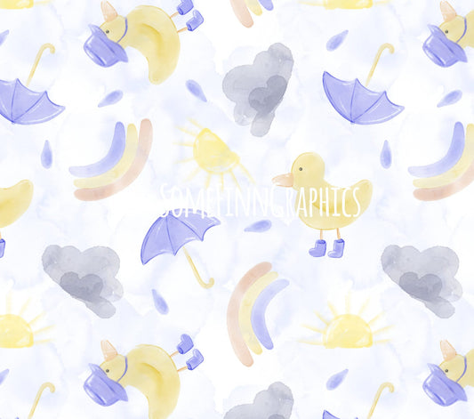Rainy Day Duckies Seamless