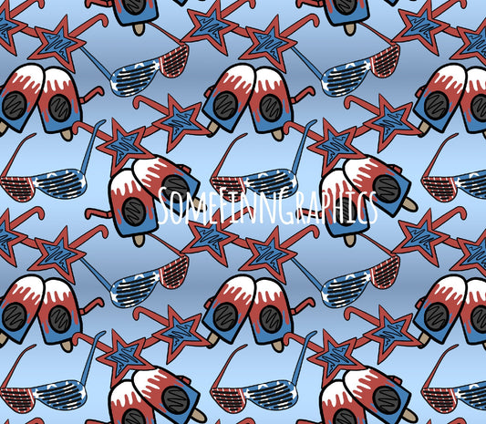 Patriotic Glasses Seamless