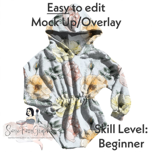 Realistic Cinched Sweater Romper Mock Up