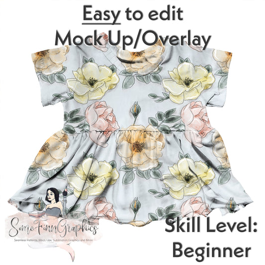Realistic Peplum Mock Up