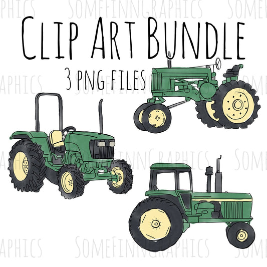 Tractors Sublimation Clip Art