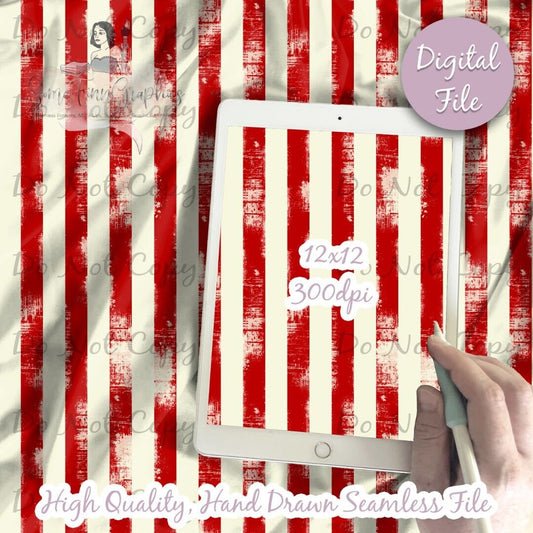 Distressed Red Stripes