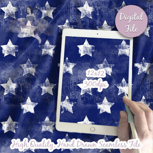 Distressed Stars Seamless
