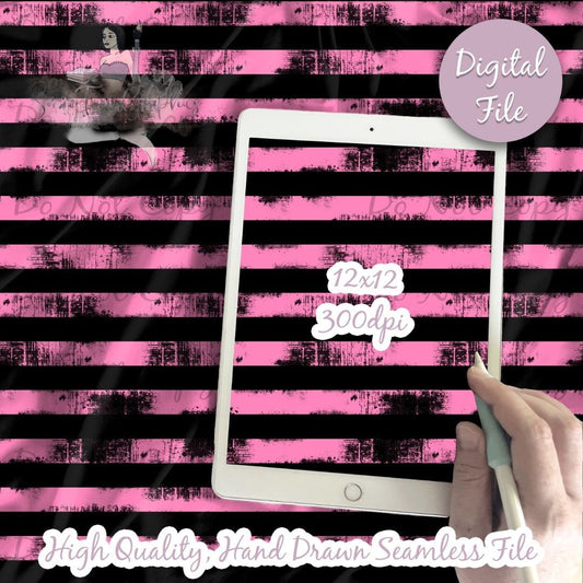 Distressed PinkStripes