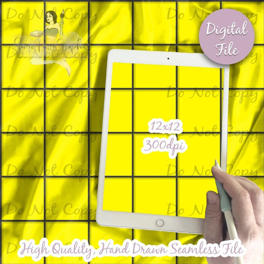 Neon Yellow Checker Plaid